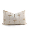 Cushion Cover - Palm Tree Natural and Gold Oblong